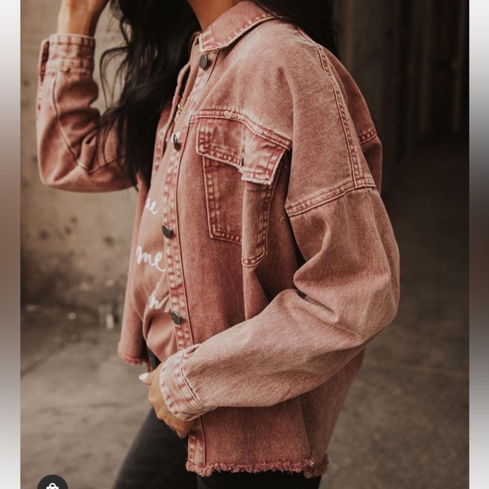 Acid wash denim jacket - Picture 4 of 16